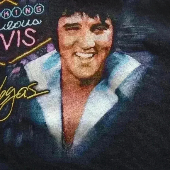 Elvis Presley Vintage Shirt by KUN black size XL - Picture 13 of 16
